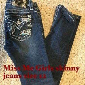 Miss me girls skinny jeans size 12